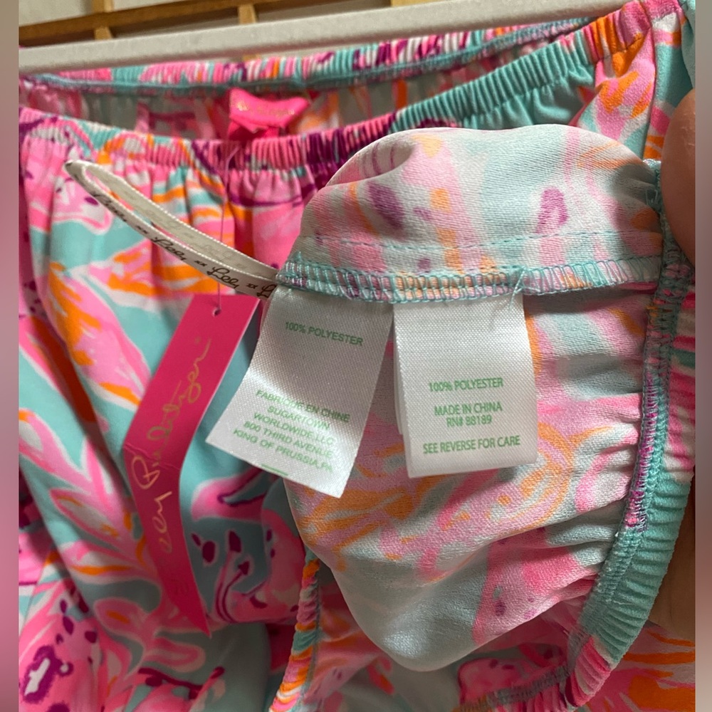 NWT LILLY PULITZER Esmeray Set Surf Blue Bonita Blooms - Picture 9 of 12